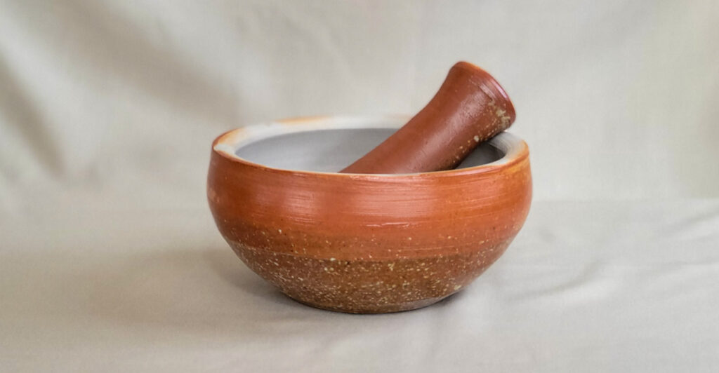 Pottery Stoneware Mortar and Pestle 2026